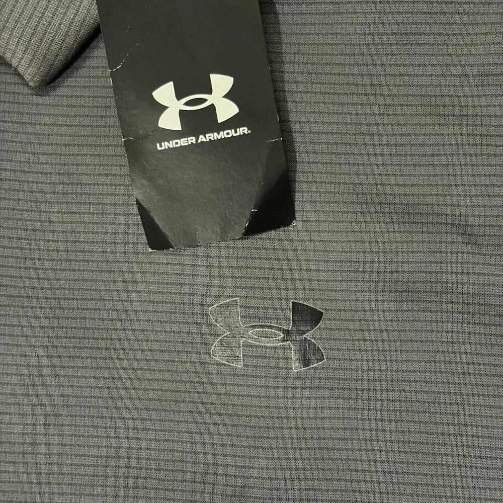 Under Armour Polo Shirt Mens XXXL 3XL Gray Short Sleeve Loose Fit Golf NWT - Picture 4 of 6